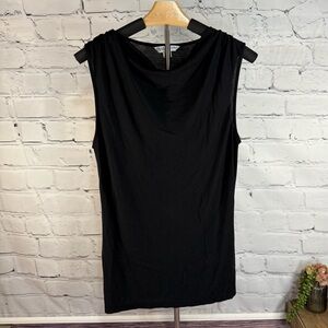 Pendleton Classic Black Sleeveless Cowl neck Top shirt